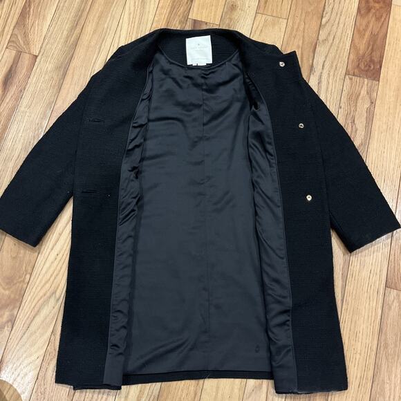 Kate Spade Erika Jacket Tweed Pattern Lacquered Finish 0 Womens Button Coat - Picture 9 of 10